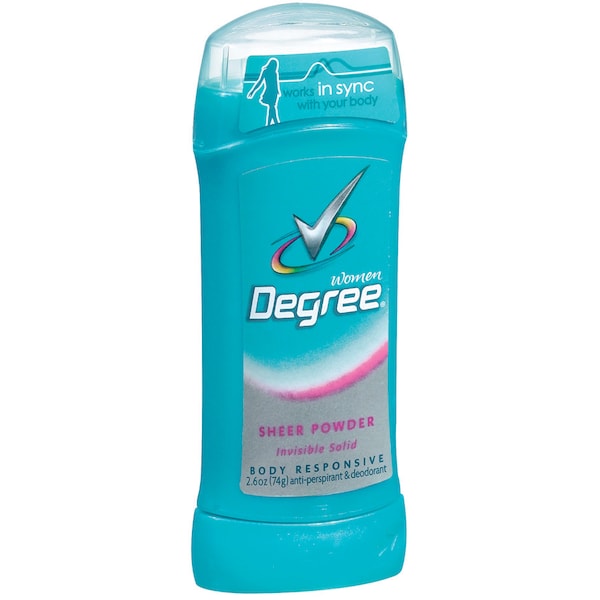 Degree Degree Deodorant Invisible Solid Sport Sheerlilac 2.6 oz., PK12